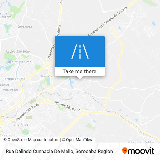 Rua Dalindo Cunnacia De Mello map