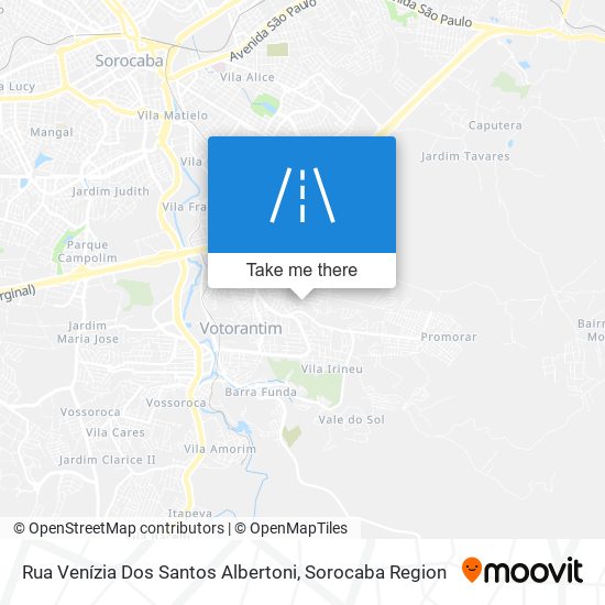 Mapa Rua Venízia Dos Santos Albertoni