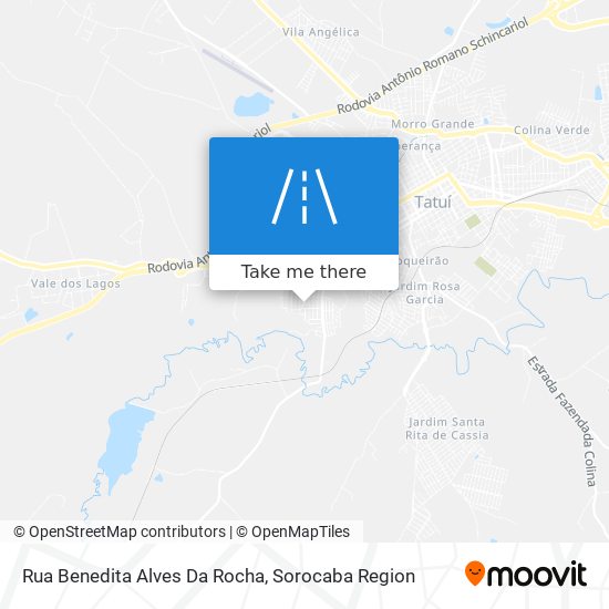 Mapa Rua Benedita Alves Da Rocha