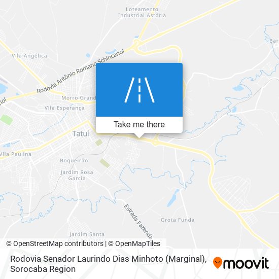 Rodovia Senador Laurindo Dias Minhoto (Marginal) map