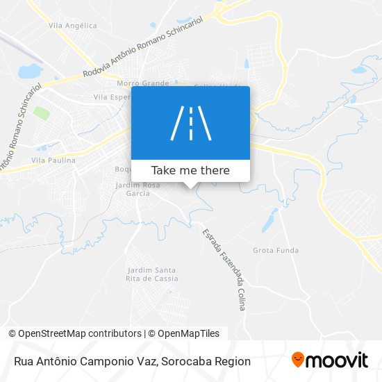 Mapa Rua Antônio Camponio Vaz