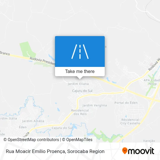 Rua Moacir Emílio Proença map