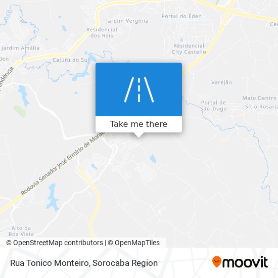 Mapa Rua Tonico Monteiro