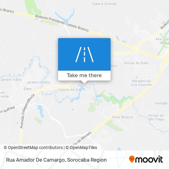 Mapa Rua Amador De Camargo