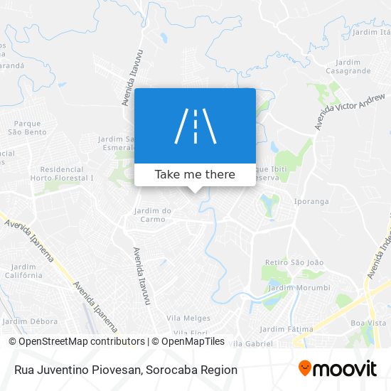 Mapa Rua Juventino Piovesan