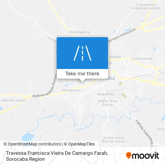 Mapa Travessa Francisca Vieira De Camargo Farah