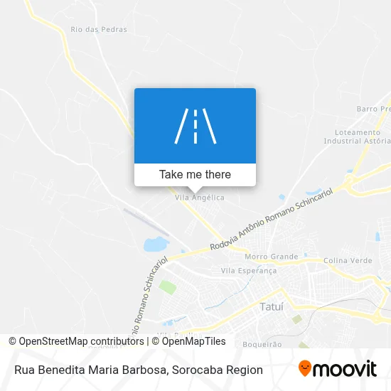 Rua Benedita Maria Barbosa map