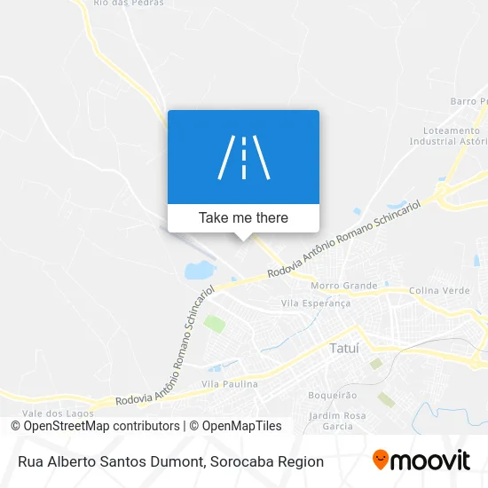 Rua Alberto Santos Dumont map