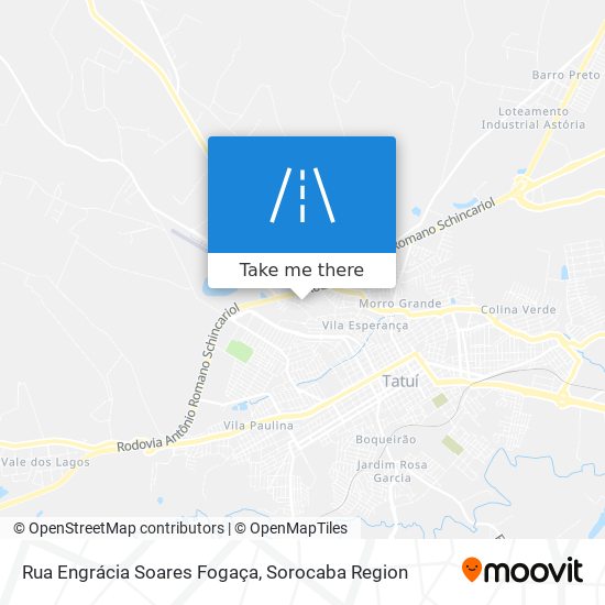 Rua Engrácia Soares Fogaça map