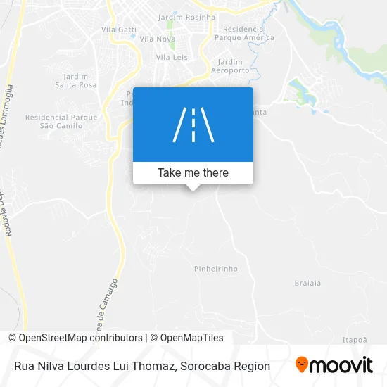 Rua Nilva Lourdes Lui Thomaz map