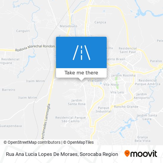 Rua Ana Lucia Lopes De Moraes map