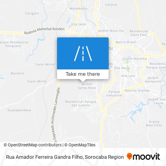 Rua Amador Ferreira Gandra Filho map