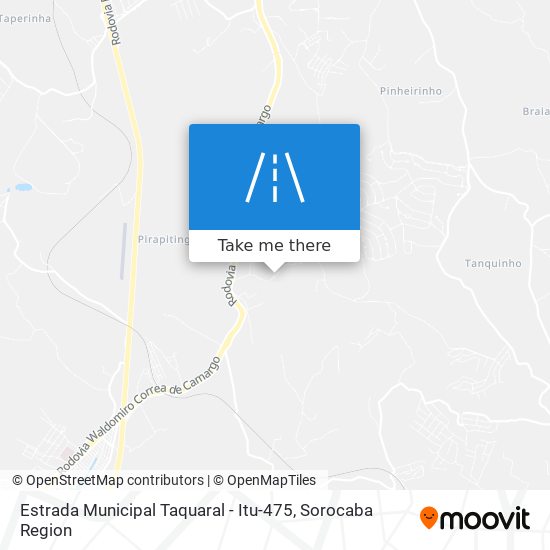 Mapa Estrada Municipal Taquaral - Itu-475