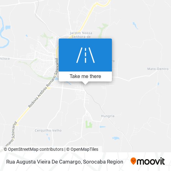 Mapa Rua Augusta Vieira De Camargo