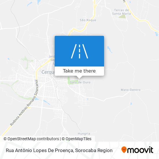 Rua Antônio Lopes De Proença map
