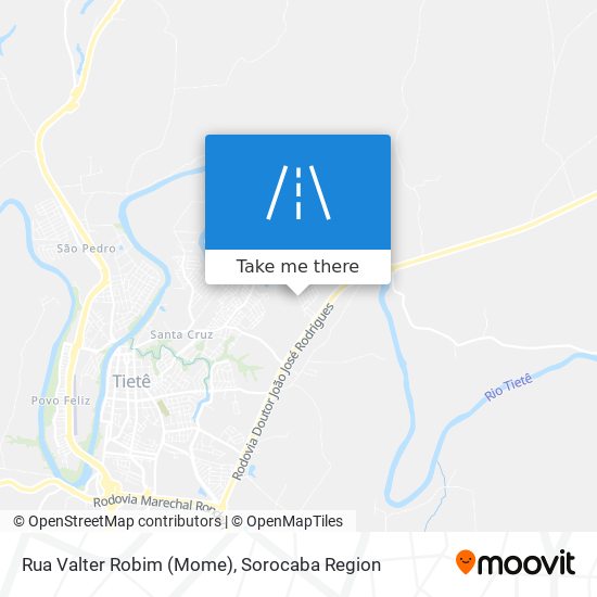 Mapa Rua Valter Robim (Mome)