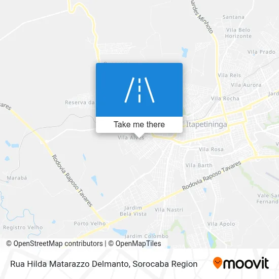 Rua Hilda Matarazzo Delmanto map