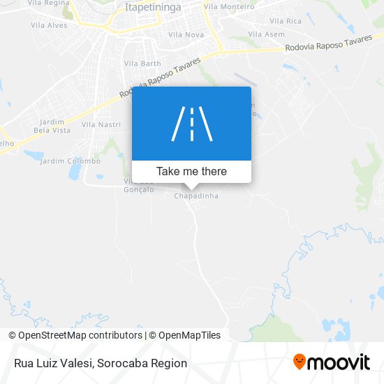 Rua Luiz Valesi map