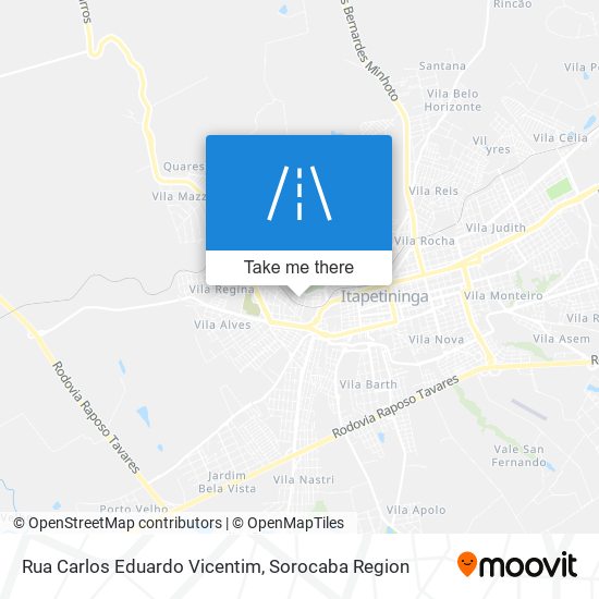 Rua Carlos Eduardo Vicentim map