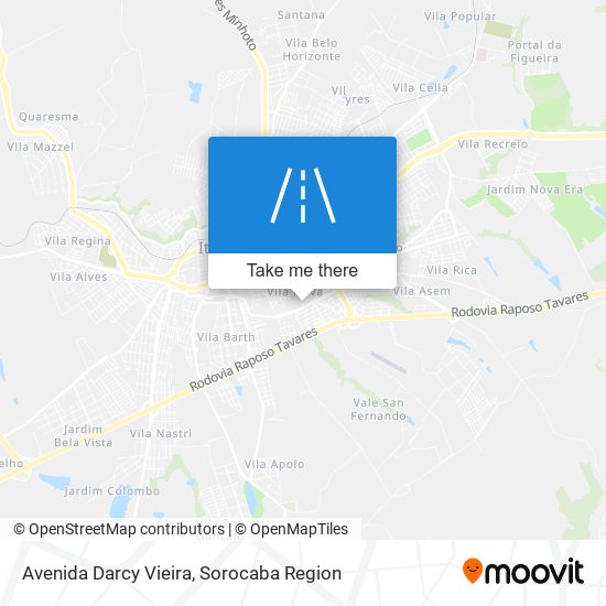 Mapa Avenida Darcy Vieira