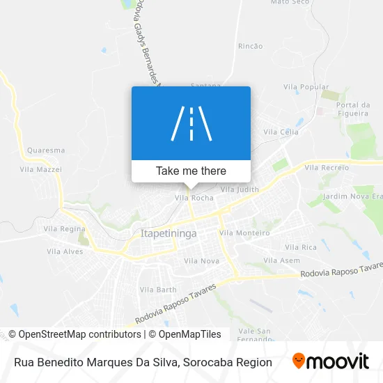 Rua Benedito Marques Da Silva map