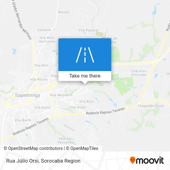 Rua Júlio Orsi map