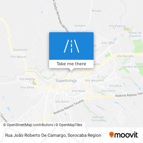 Rua João Roberto De Camargo map