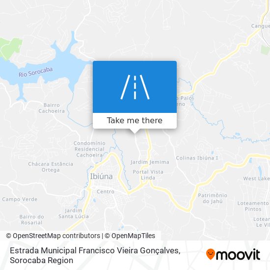 Estrada Municipal Francisco Vieira Gonçalves map