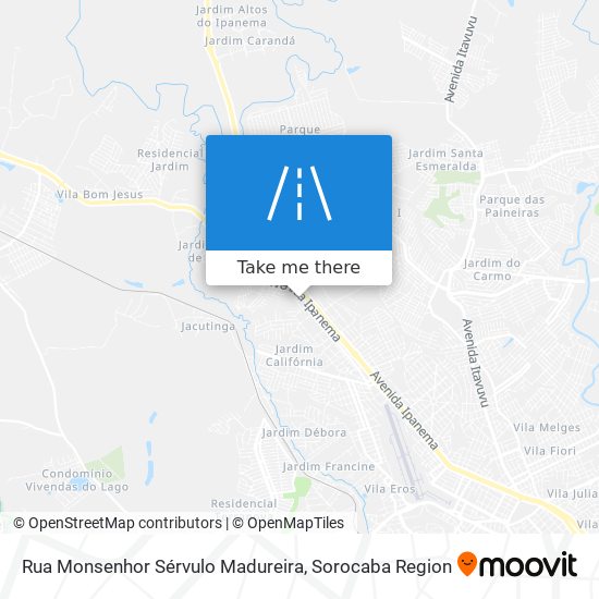 Rua Monsenhor Sérvulo Madureira map