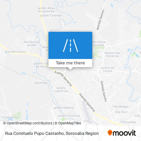 Rua Constuelo Pupo Castanho map