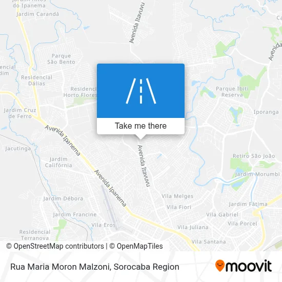 Rua Maria Moron Malzoni map