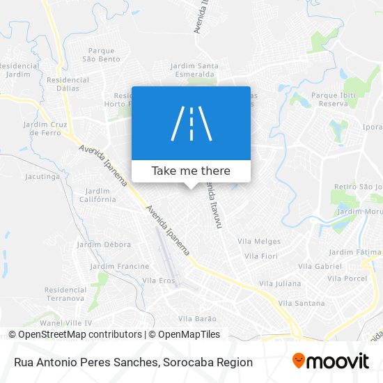 Rua Antonio Peres Sanches map