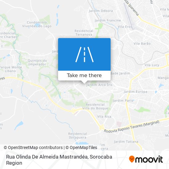 Mapa Rua Olinda De Almeida Mastrandéa