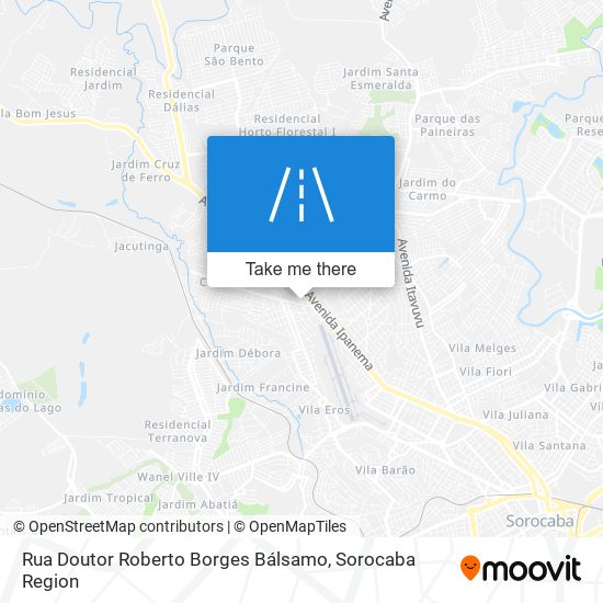 Rua Doutor Roberto Borges Bálsamo map