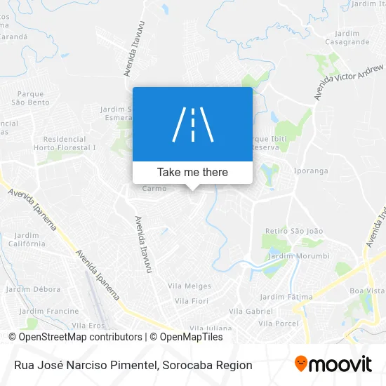 Rua José Narciso Pimentel map