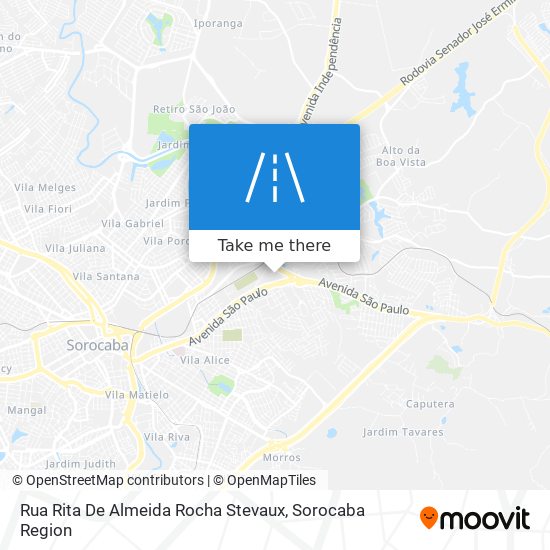 Rua Rita De Almeida Rocha Stevaux map