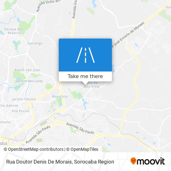 Rua Doutor Denis De Morais map