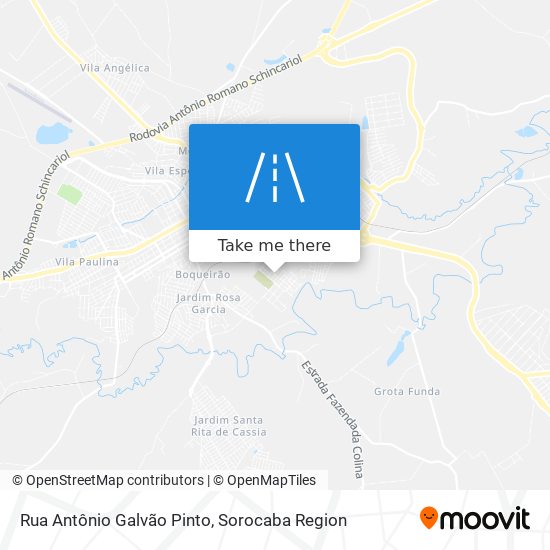 Mapa Rua Antônio Galvão Pinto