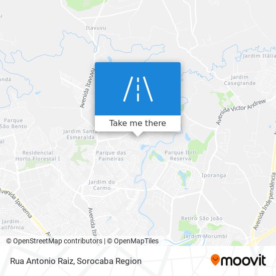 Rua Antonio Raiz map