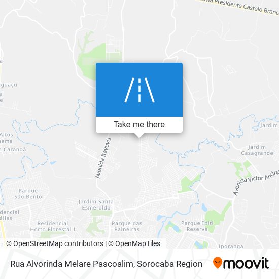 Mapa Rua Alvorinda Melare Pascoalim