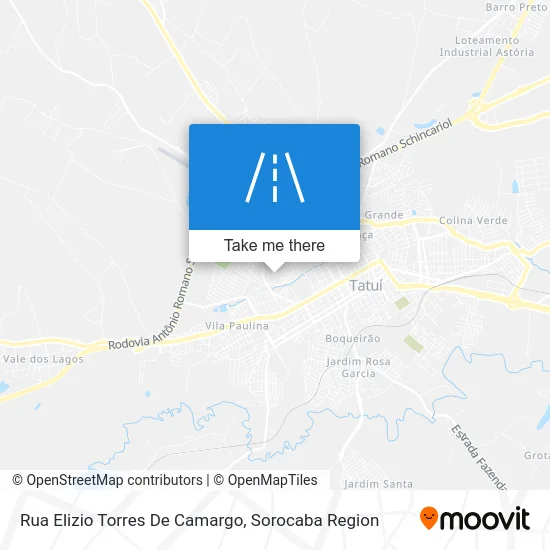 Rua Elizio Torres De Camargo map