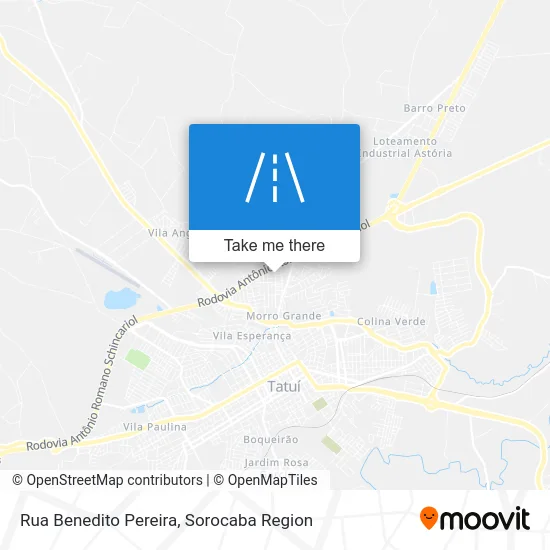 Rua Benedito Pereira map