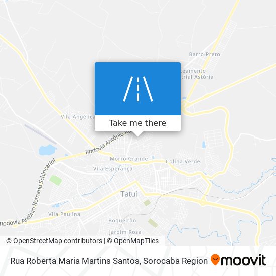 Mapa Rua Roberta Maria Martins Santos