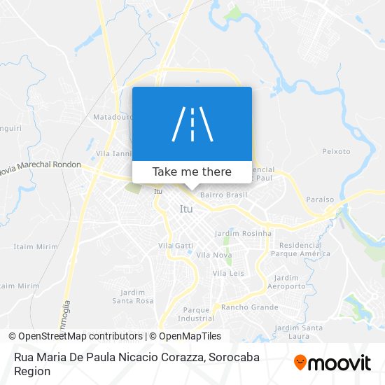 Rua Maria De Paula Nicacio Corazza map