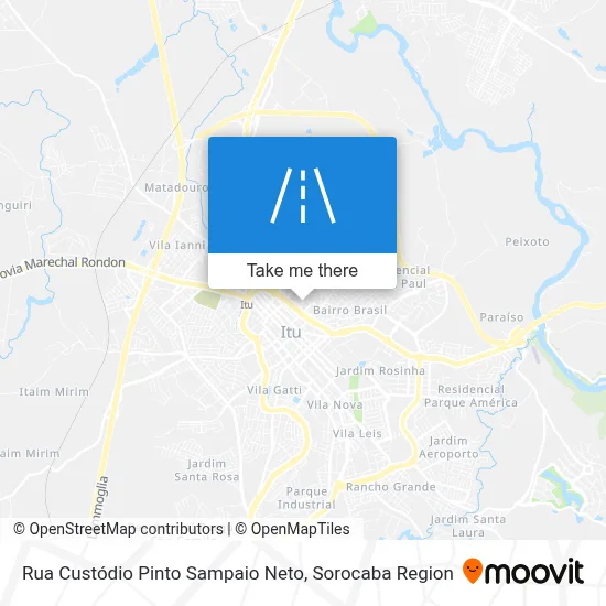 Rua Custódio Pinto Sampaio Neto map