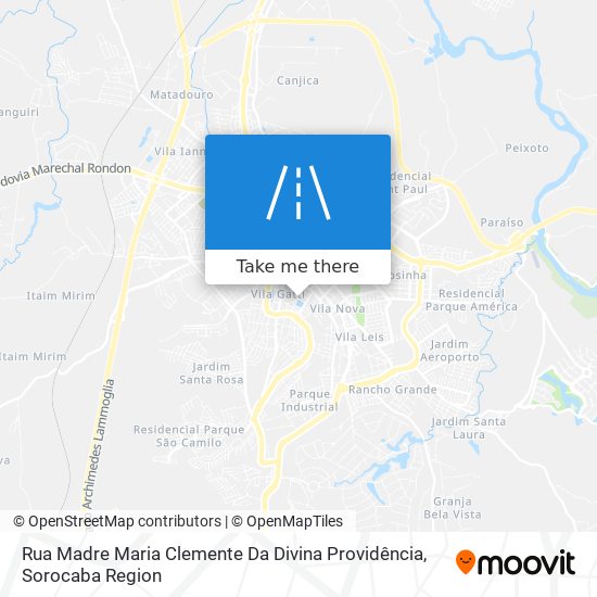 Mapa Rua Madre Maria Clemente Da Divina Providência