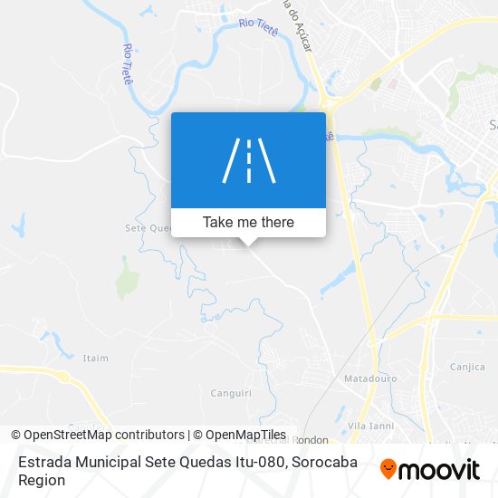 Mapa Estrada Municipal Sete Quedas Itu-080