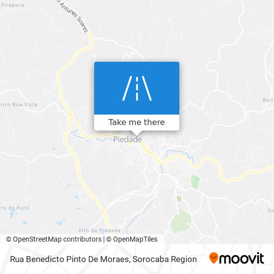 Mapa Rua Benedicto Pinto De Moraes