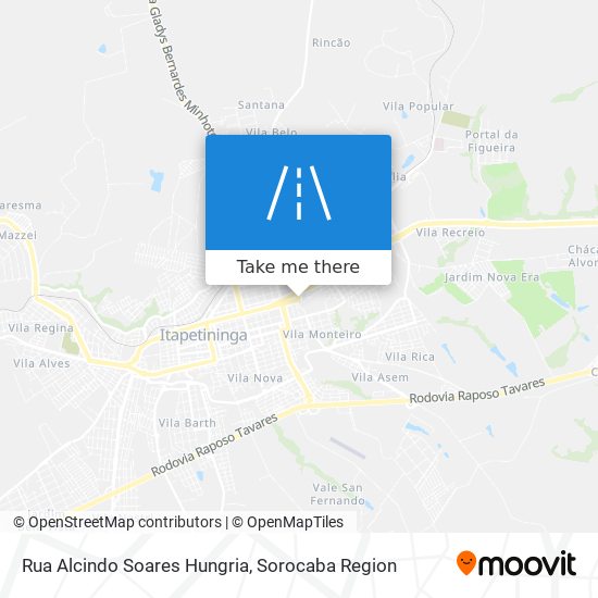 Rua Alcindo Soares Hungria map