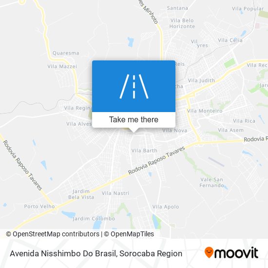 Avenida Nisshimbo Do Brasil map